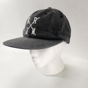 KREW Baseball Cap Gray One Size Snap Back Skateboard Streetwear